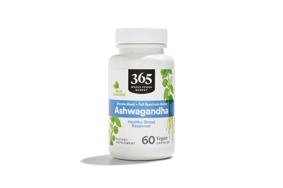 365 Whole Foods Market Ashwagandha capsules bottle