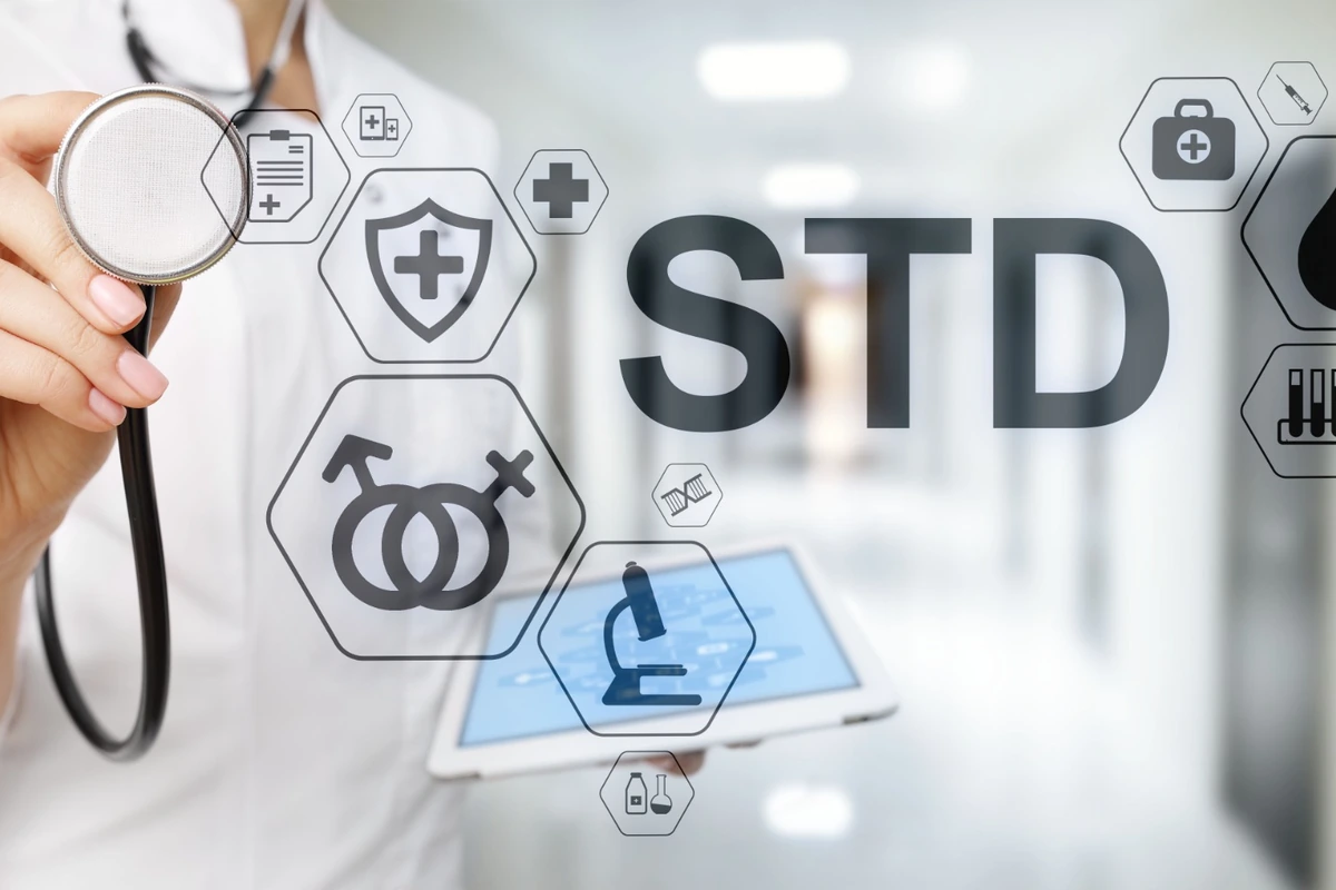 STD testing concept graphic